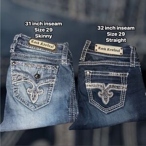 Rock Revival jean bundle size 29